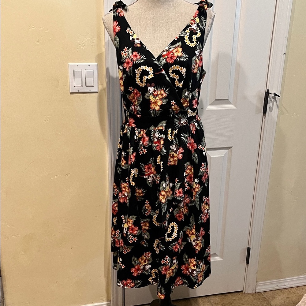 Disney Tropical Print Mickey/Minnie Retro-Inspired Dress